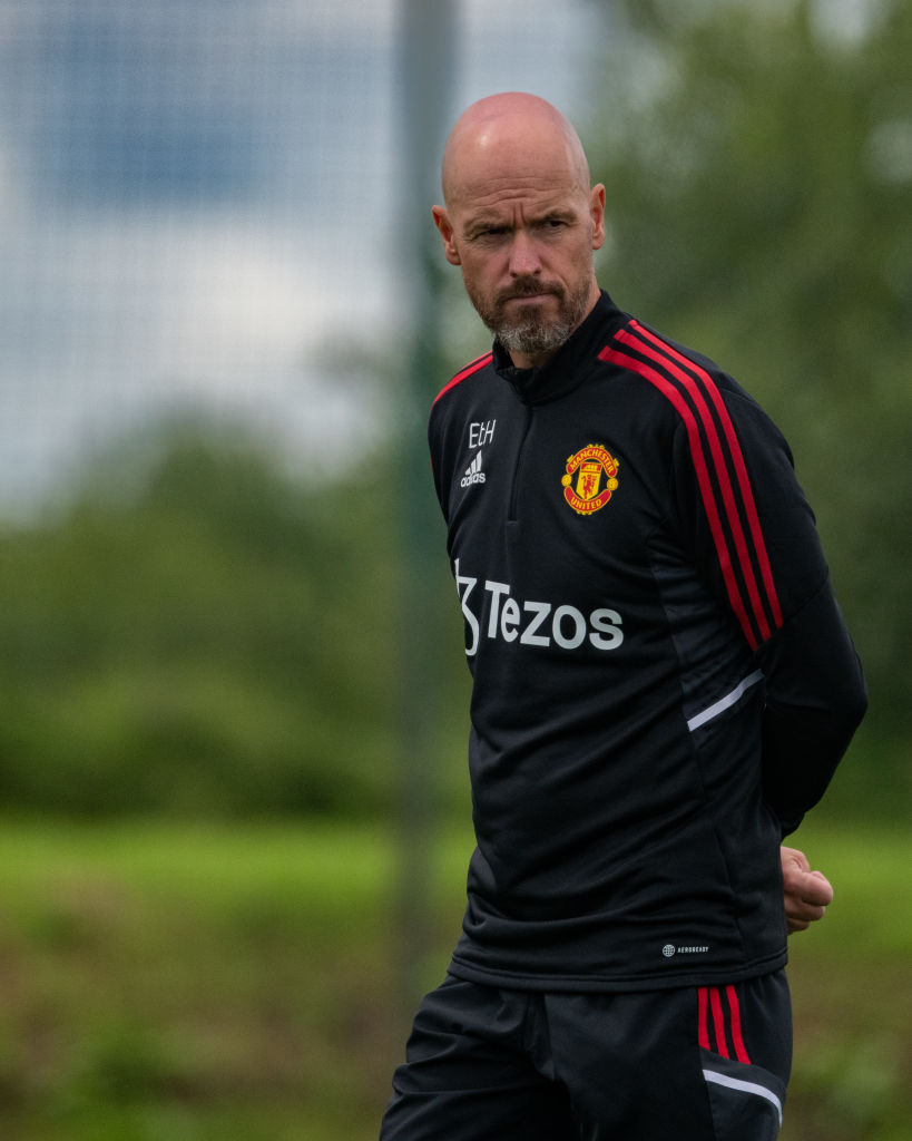 United Manager Ten Hag Undertakes His Fourth Day Of Pre Season Training