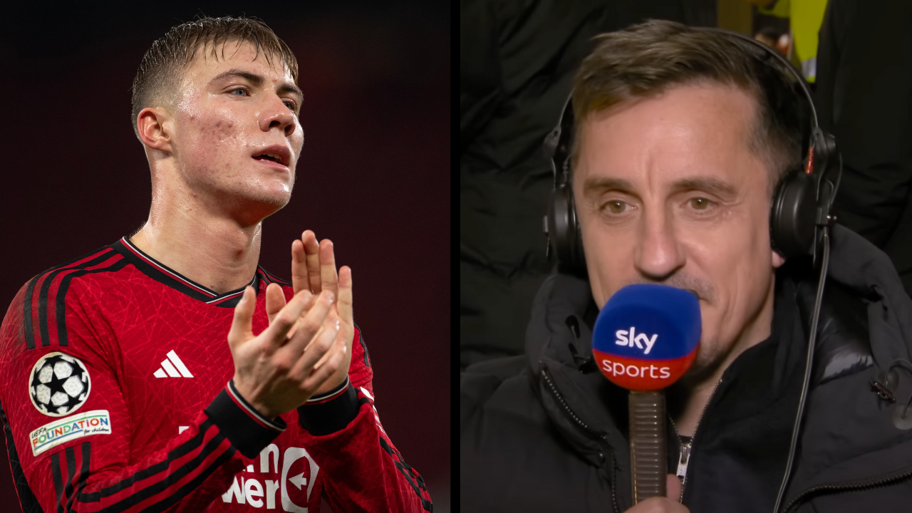 Gary Neville Compares Manchester United S Rasmus Hojlund To Darwin Nunez