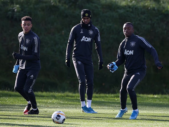 Ethan Laird and Matej Kovar train with United first team ahead of Partizan trip