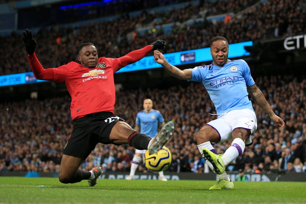 Manchester United fans hail Aaron Wan-Bissaka's performance v City