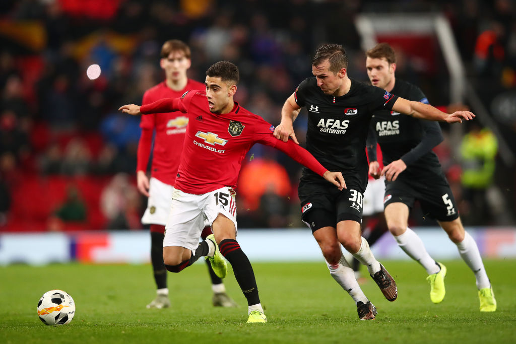 United fans praise Andreas Pereira's skill against AZ Alkmaar