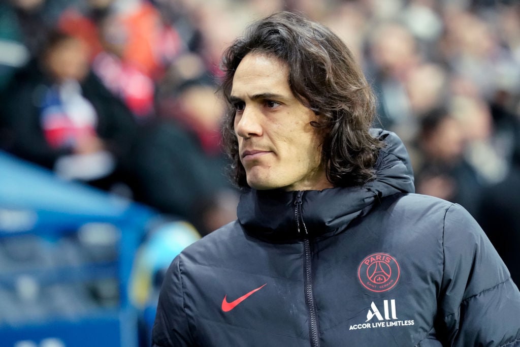 Four possible squad numbers for Edinson Cavani at Manchester United