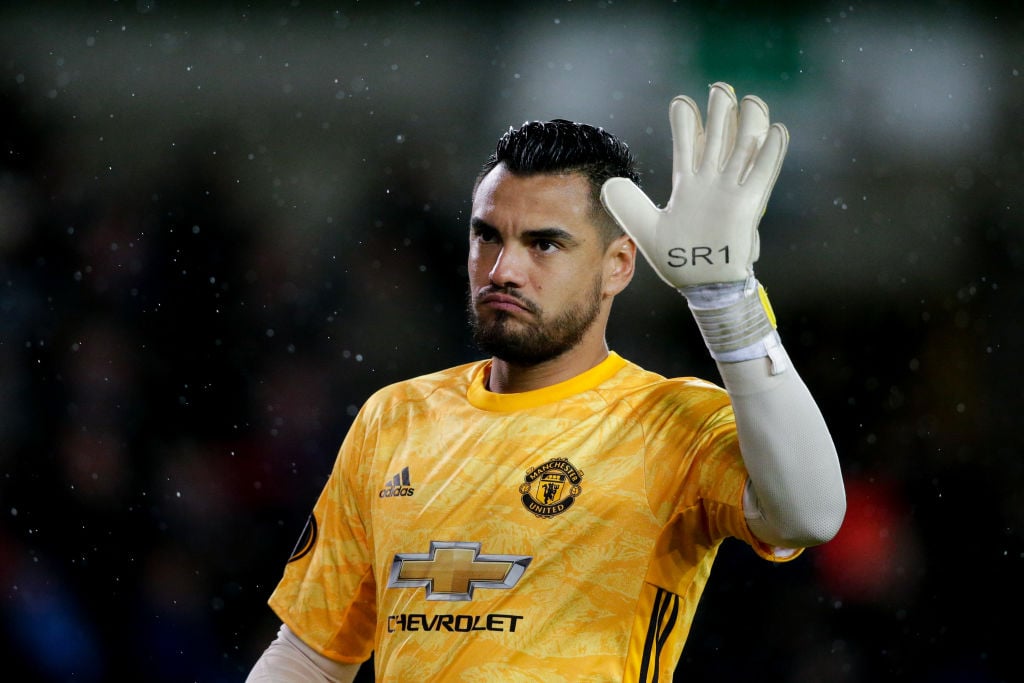 Sergio Romero pictured back at training for first time this season