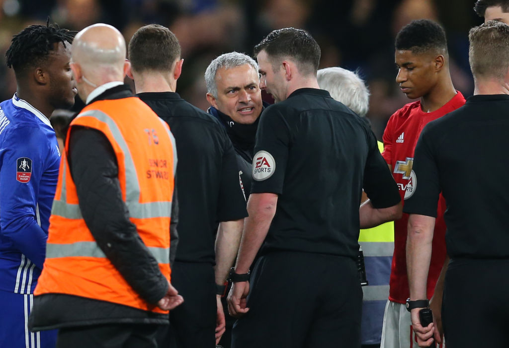 Mourinho won't be happy with referee appointment for United game