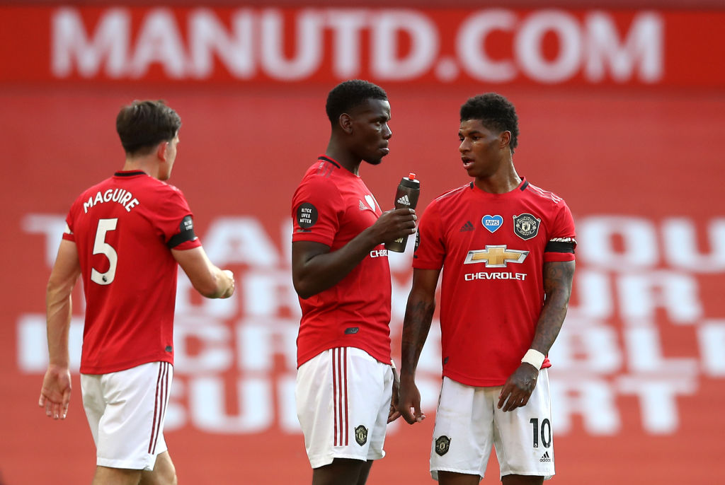 Manchester United's returning duo combined to create seven chances