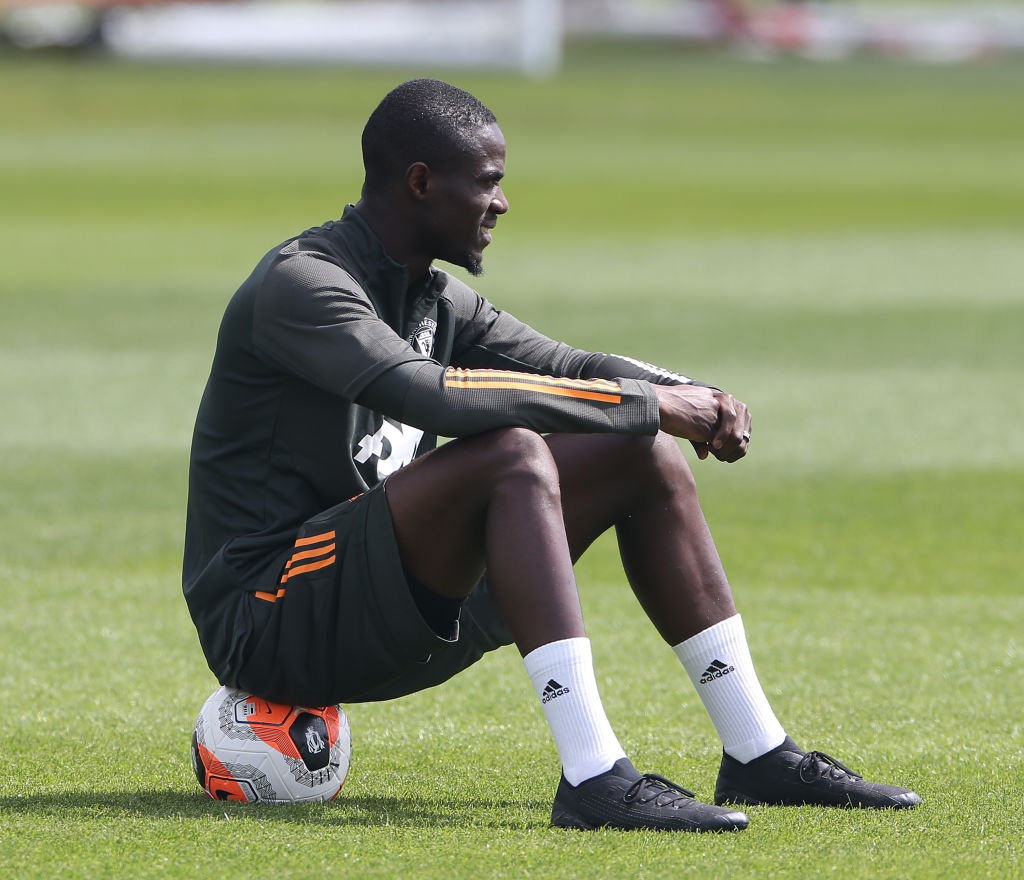 Eric Bailly in full training ahead of Manchester United Champions League clash