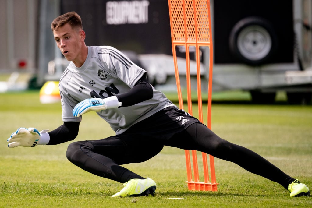 Radek Vitek pictured training with Manchester United for first time