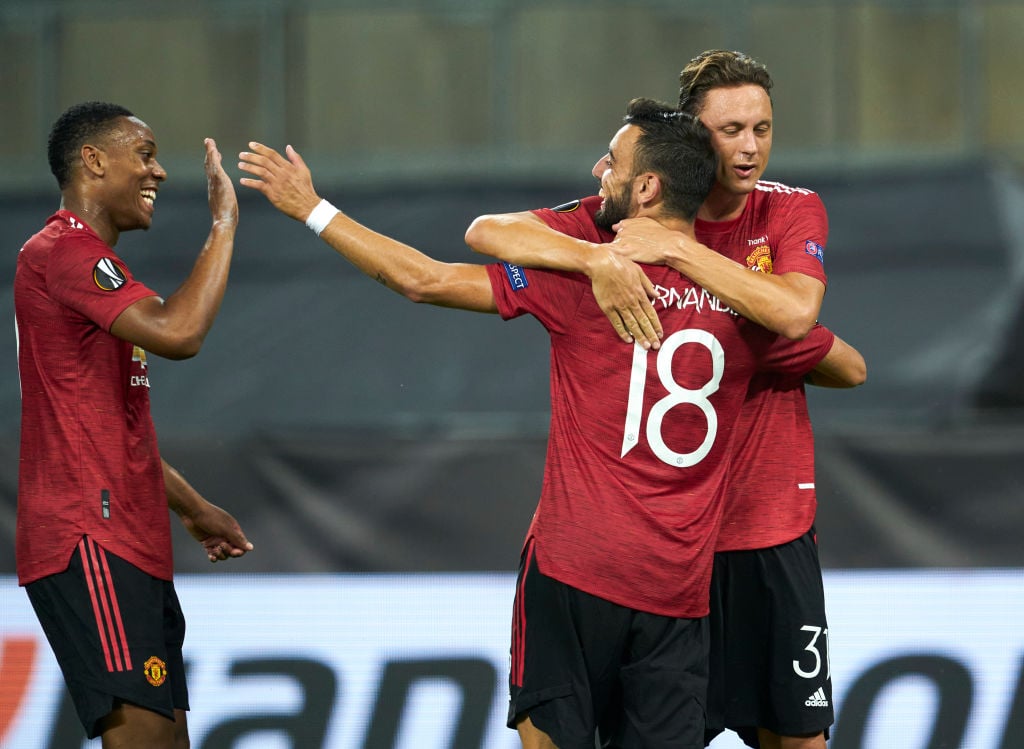 Anthony Martial sends message to Bruno Fernandes after Manchester United win