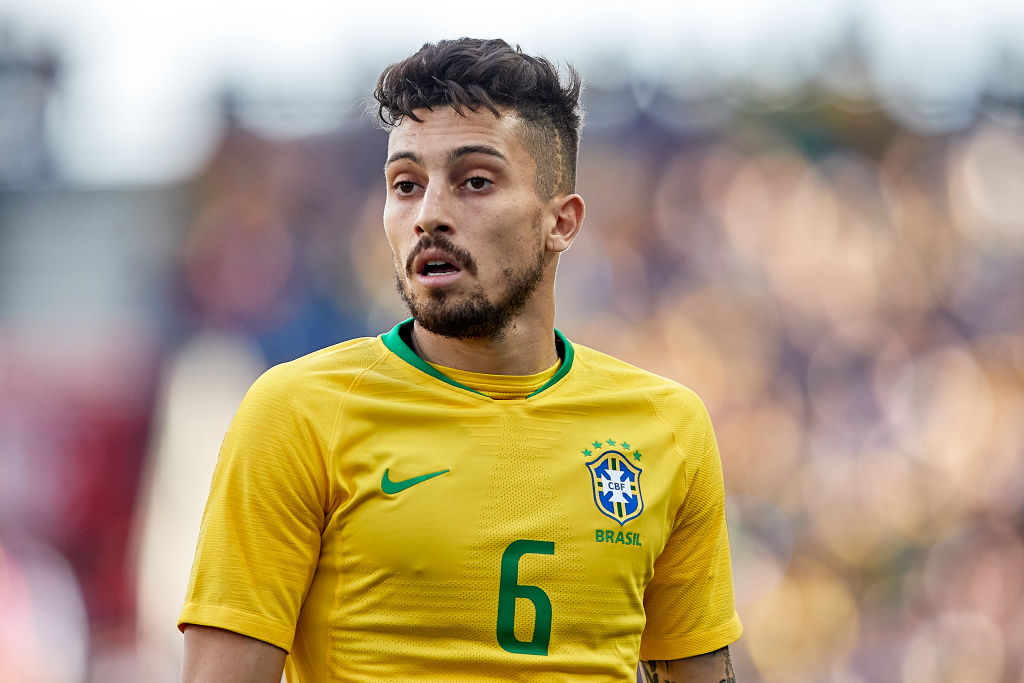 Fred reacts to Alex Telles' Brazil training pictures