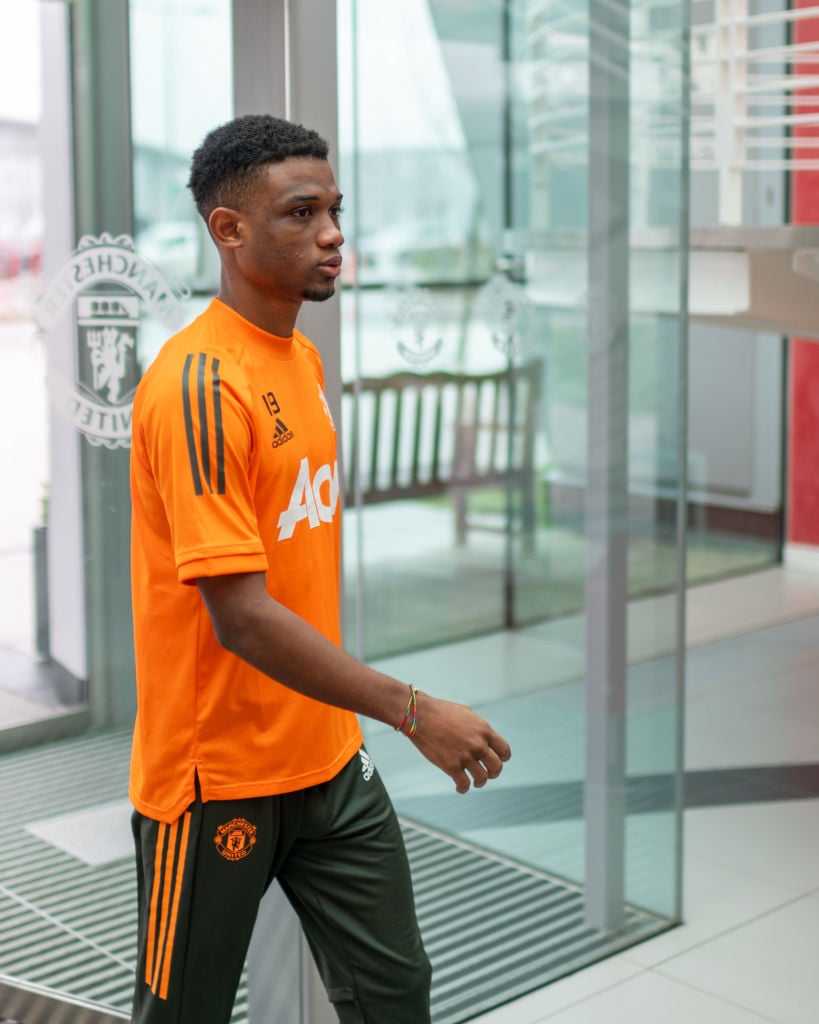 Amad Diallo Arrives for his First Day at Manchester United