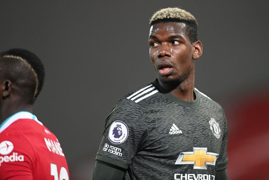 Paul Pogba sends message to fans after United draw at Liverpool