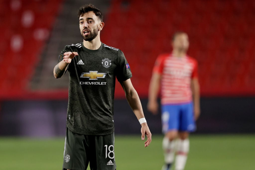 Bruno Fernandes at the double as Manchester United rout Real Sociedad, Europa League