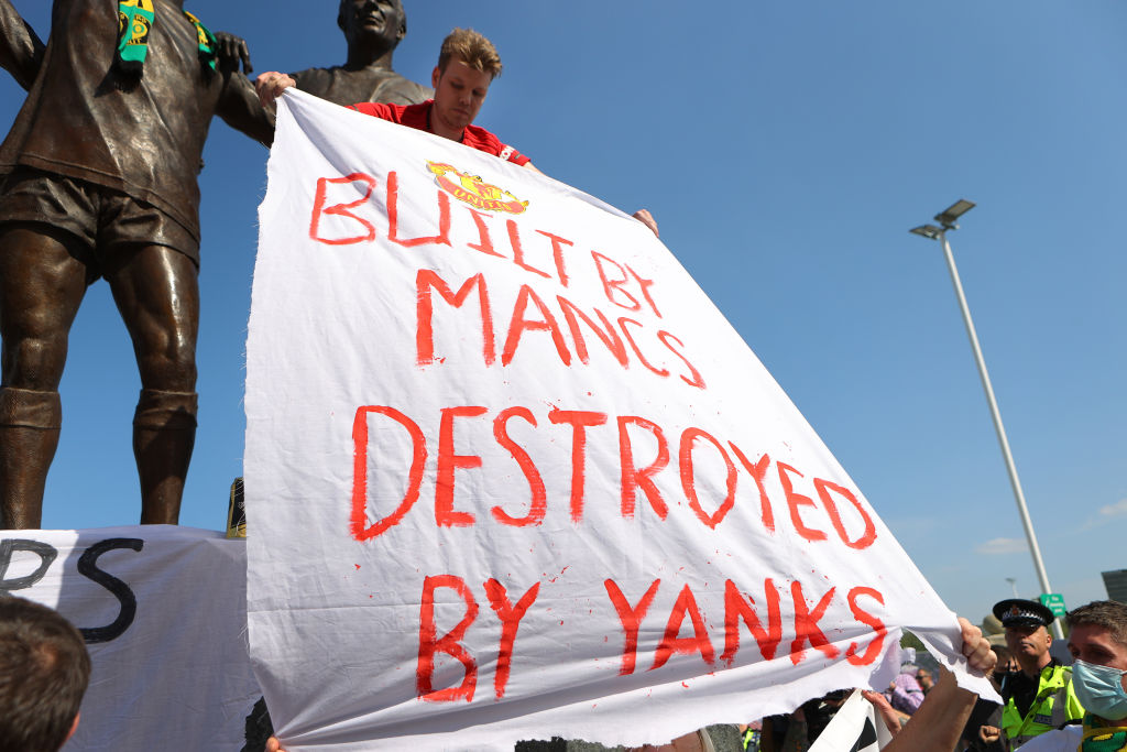 Manchester United Supporters Protest Against The Glazer Ownership