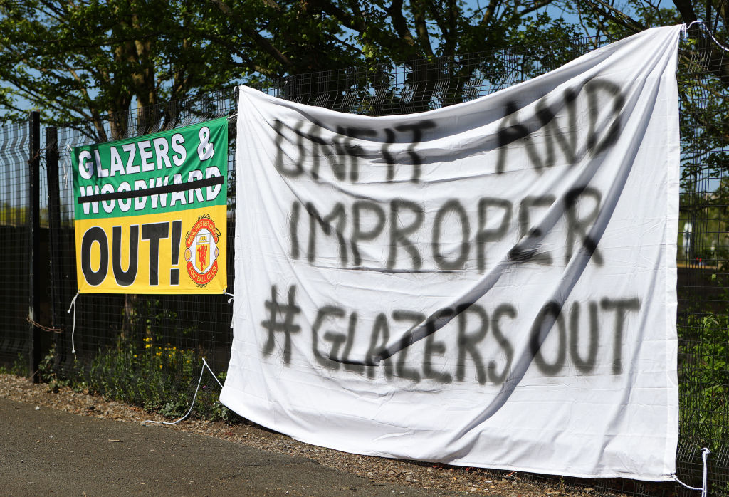 Manchester United Supporters Protest Against The Glazer Ownership