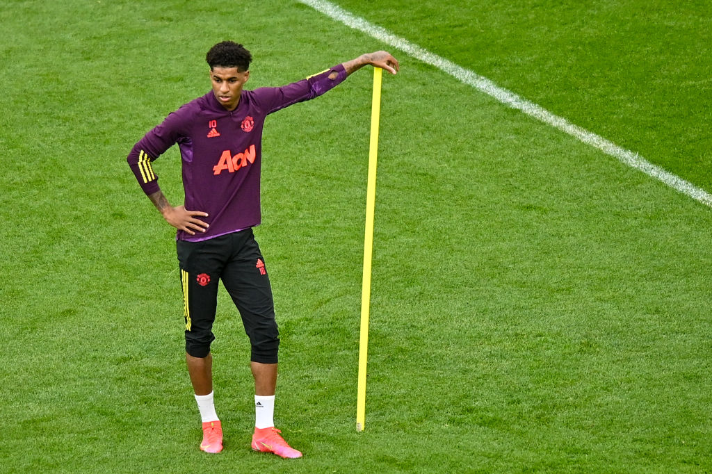 Manchester United FC Training Session and Press Conference - UEFA Europa League Final 2021