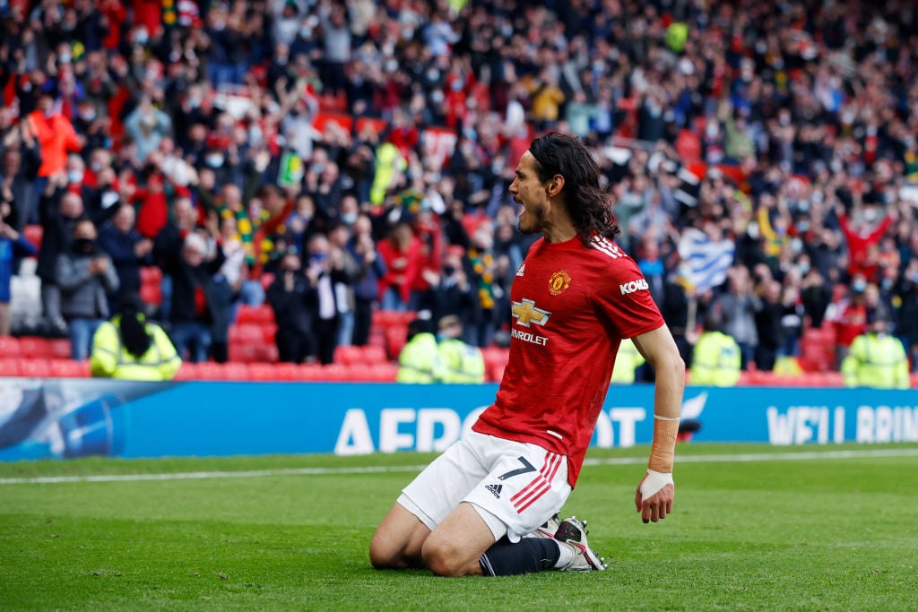 Manchester United fans react to Edinson Cavani's goal and performance