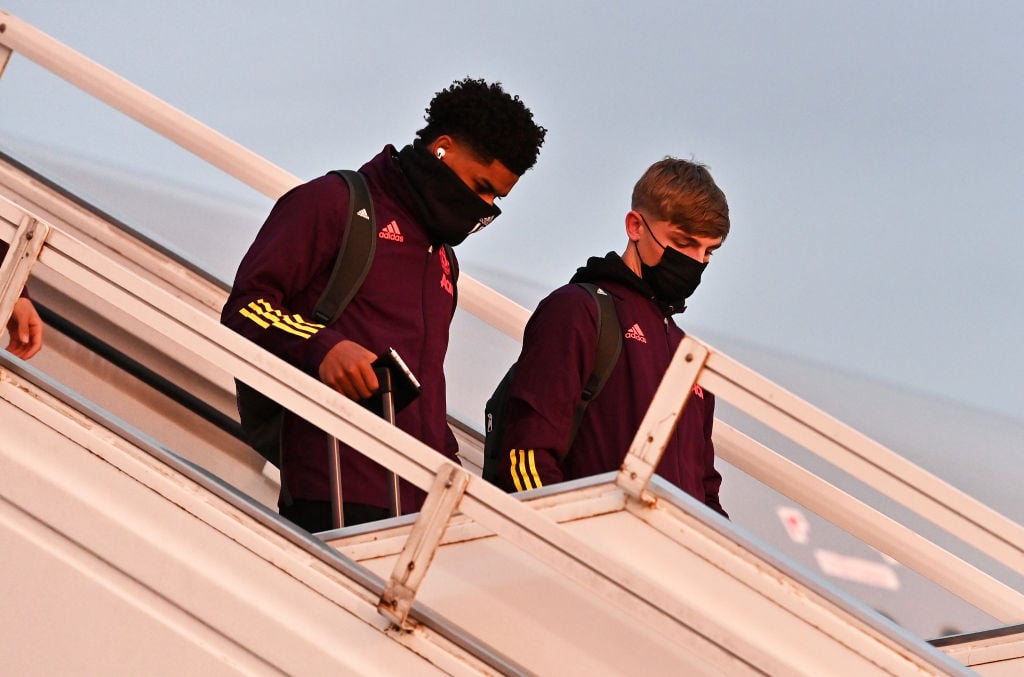 Manchester United FC Arrives in Gdansk for the UEFA Europa League Final 2021