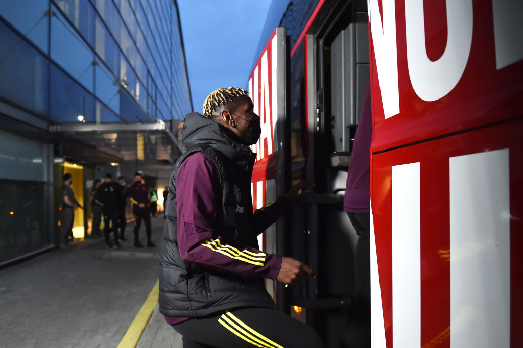 Manchester United FC Arrives in Gdansk for the UEFA Europa League Final 2021