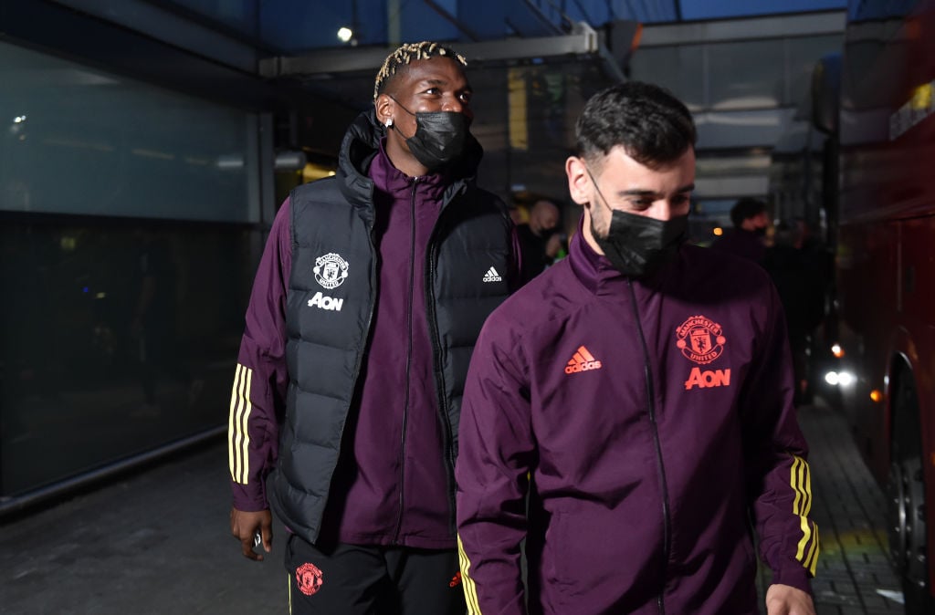 Manchester United FC Arrives in Gdansk for the UEFA Europa League Final 2021