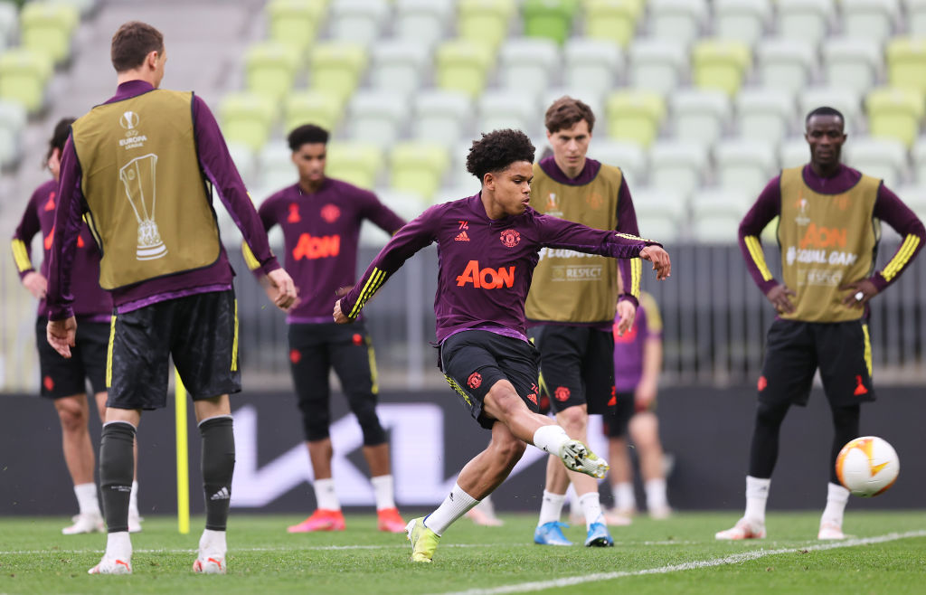Manchester United FC Training Session and Press Conference - UEFA Europa League Final 2021