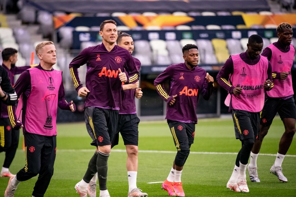 Pictures of every single Manchester United player training in Gdansk... except Harry Maguire