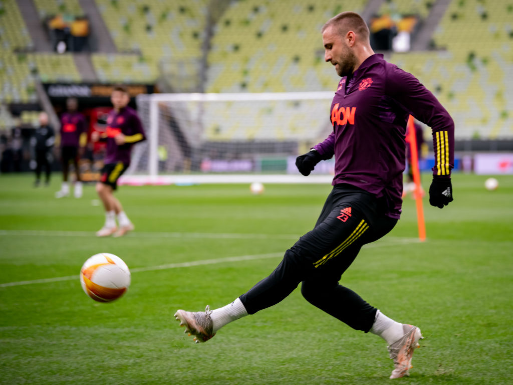 Manchester United FC Training Session and Press Conference - UEFA Europa League Final 2021