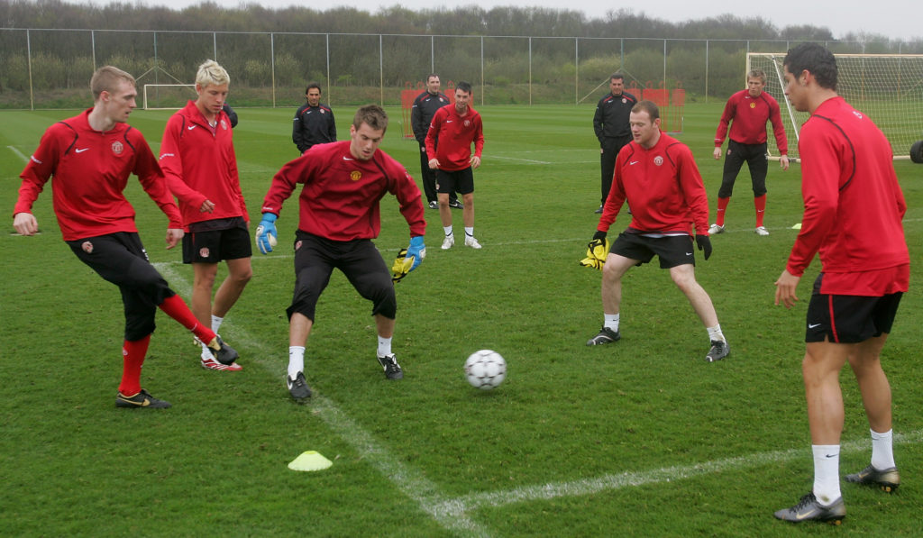 Manchester United Training Session and Press Conference