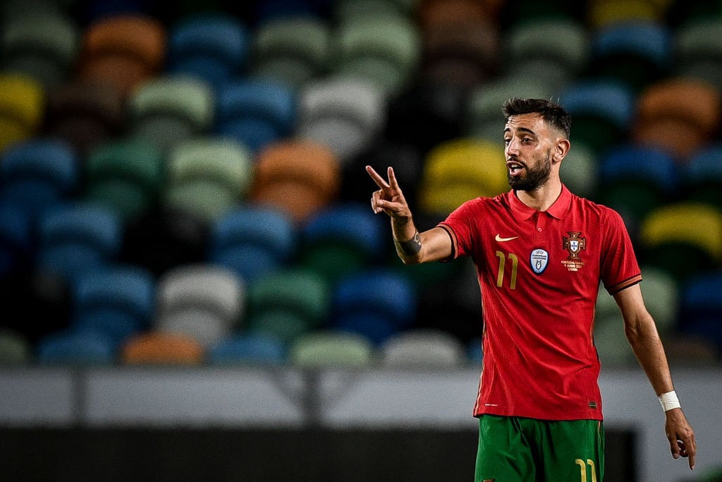 Bruno Fernandes scores two goals in Portugal friendly win ahead of Euro ...