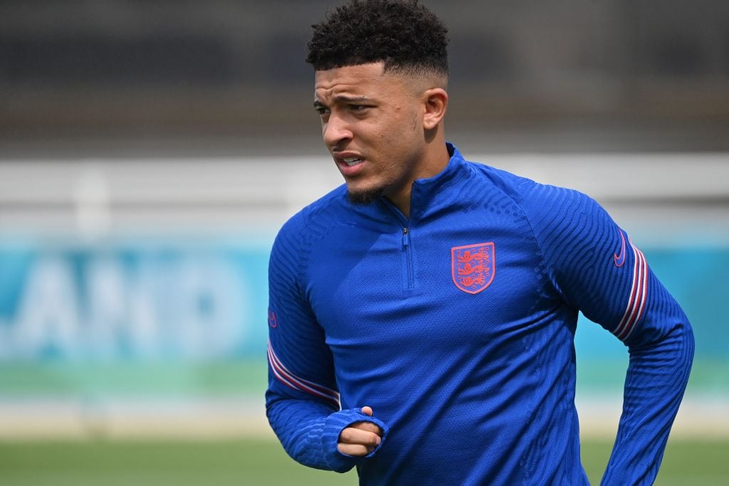 Jadon Sancho picks up injury in England training