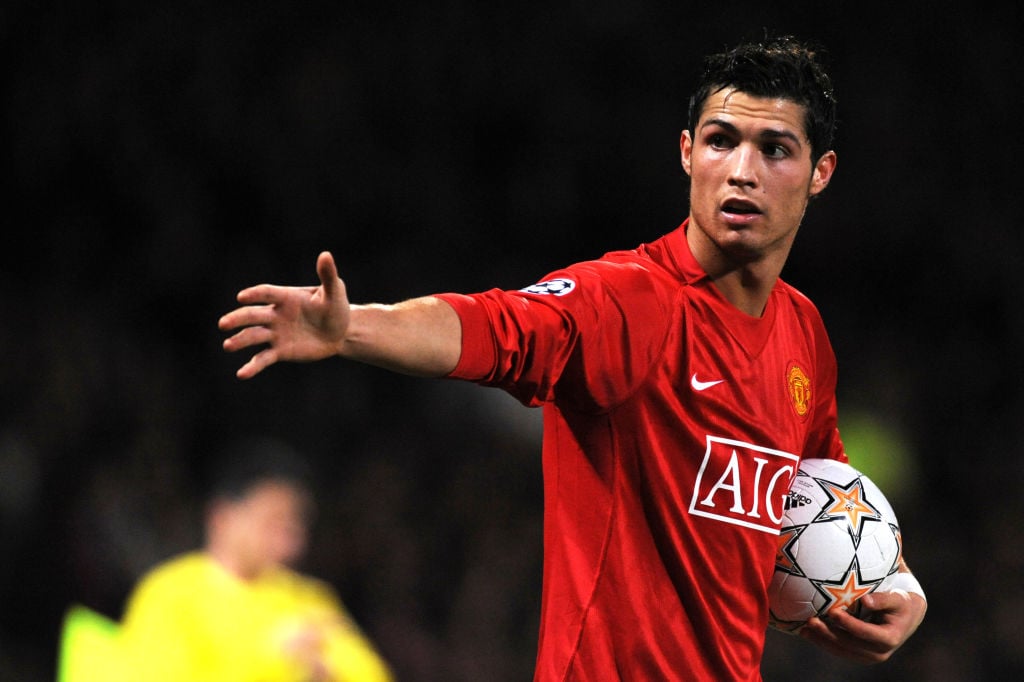 Leaked pictures show Cristiano Ronaldo on the pitch at Old Trafford