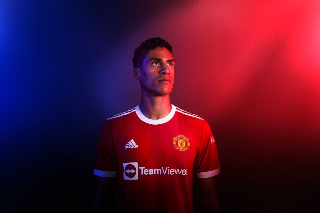 Manchester United release new photos of Raphael Varane wearing new kit -  United In Focus