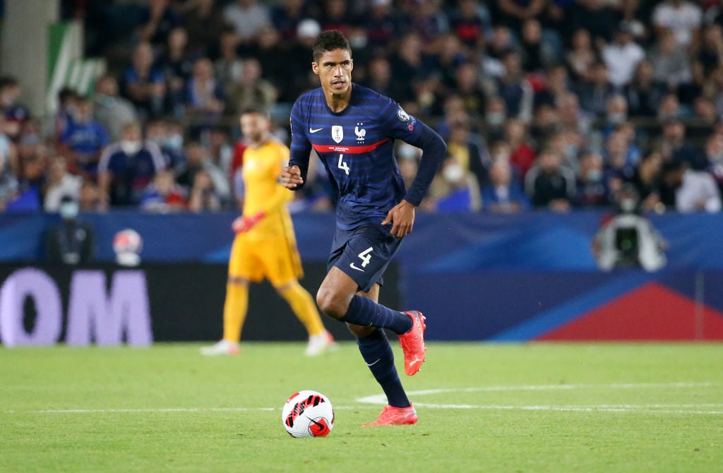 Raphael Varane of France during the 2022 FIFA World Cup Qualifier match between France and Bosnia-Herzegovina at Stade de la Meinau on September 1,...