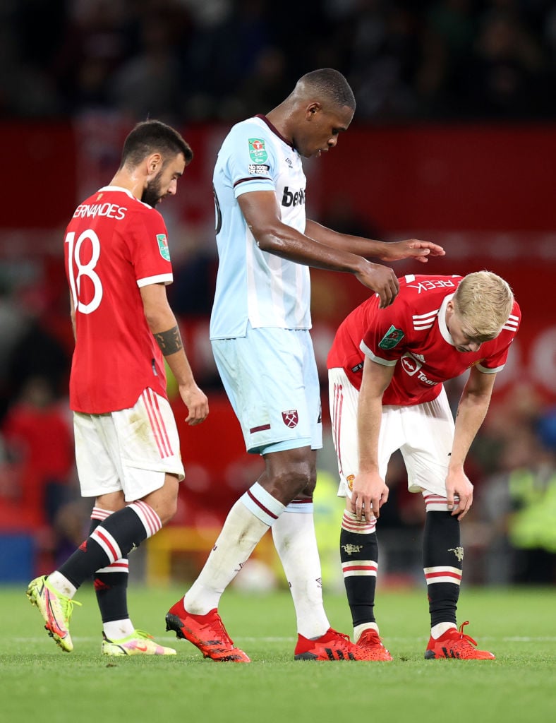 Manchester United v West Ham United - Carabao Cup Third Round