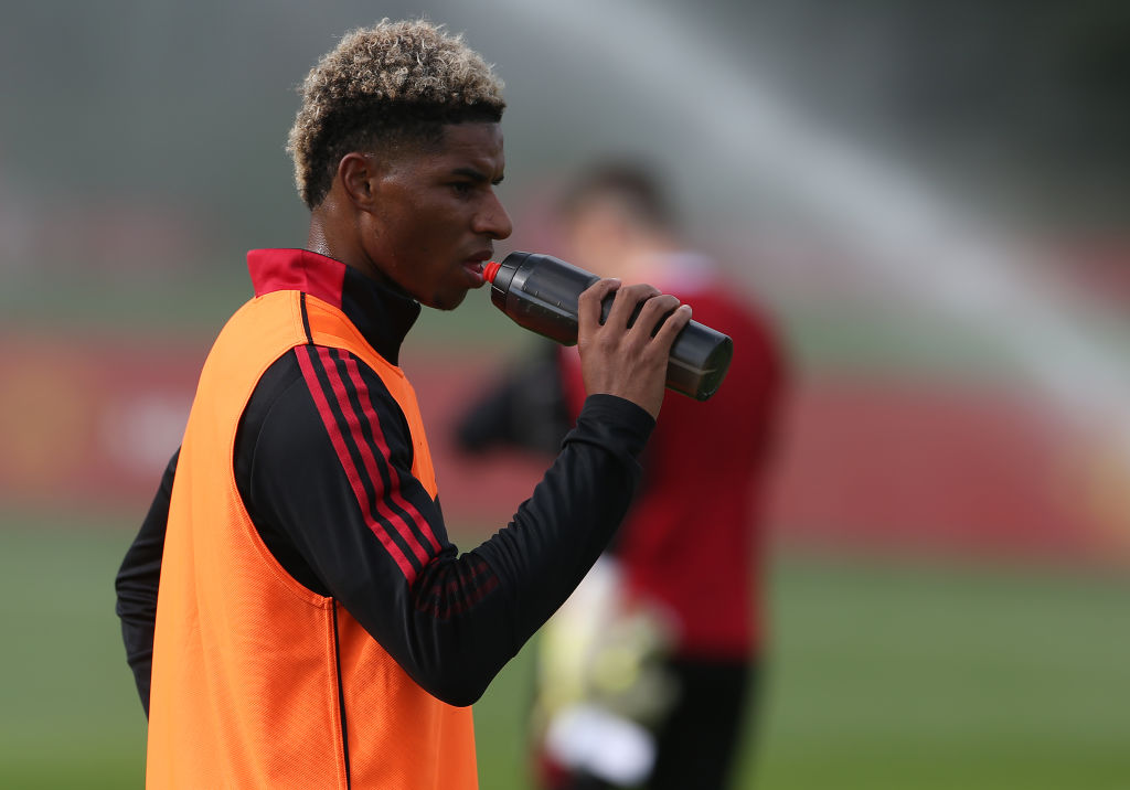 Marcus Rashford sends message after training as Manchester United comeback nears