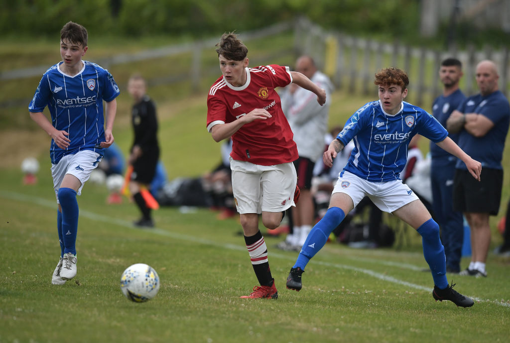 Jack Moorhouse makes Manchester United under-18s debut