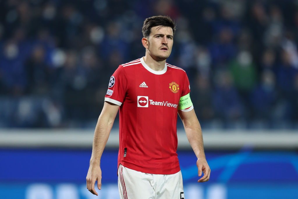 Harry Maguire reacts after being named in Southgate's England squad