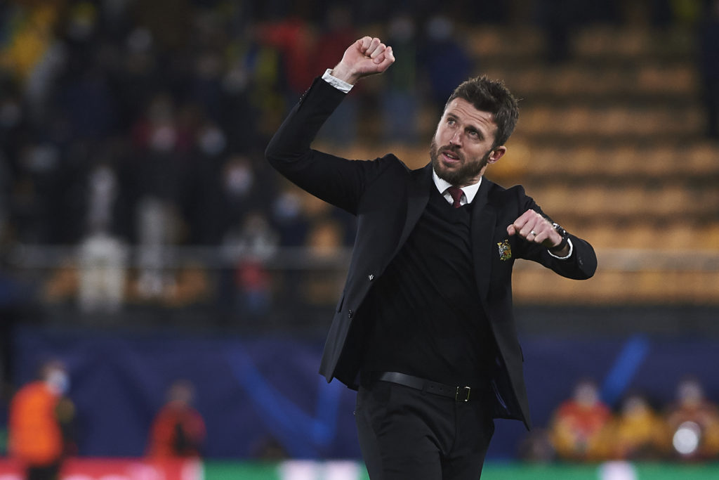 Michael Carrick celebrates