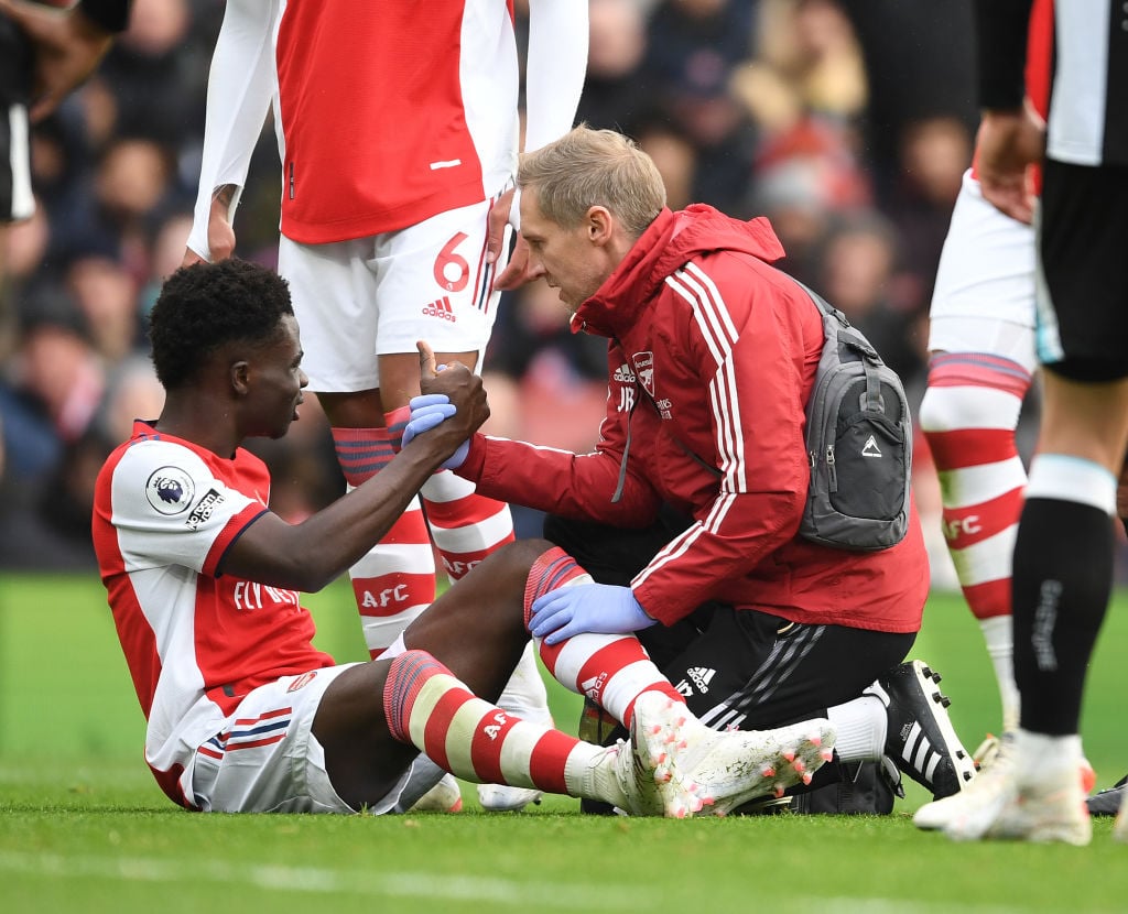 Arsenal sweating on the fitness of Bukayo Saka ahead of United clash