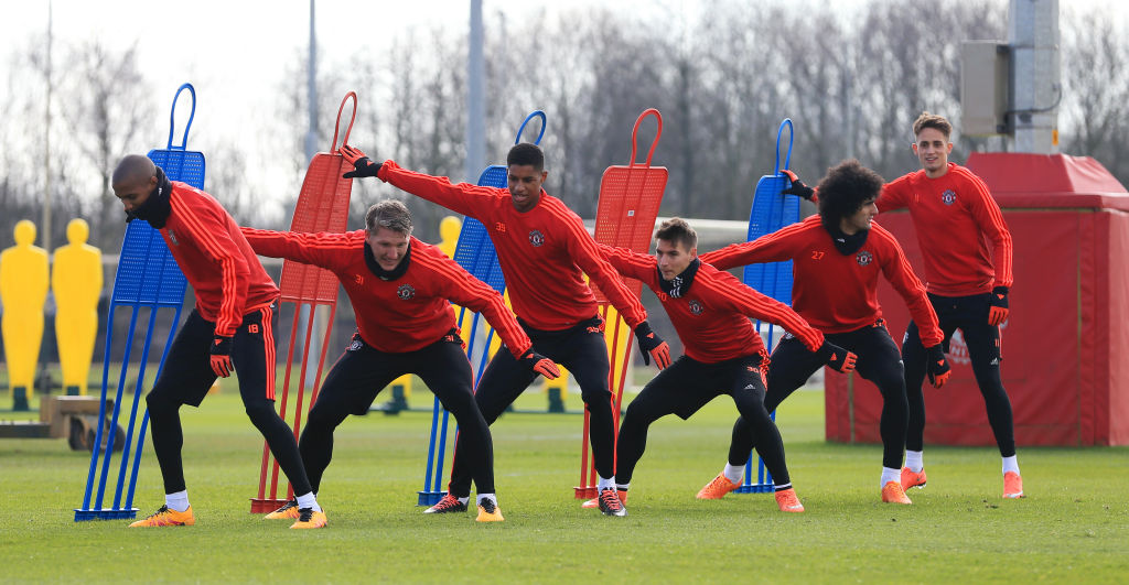 Football - UEFA Europa League - Round of 16 (2nd Leg) - Manchester United Training