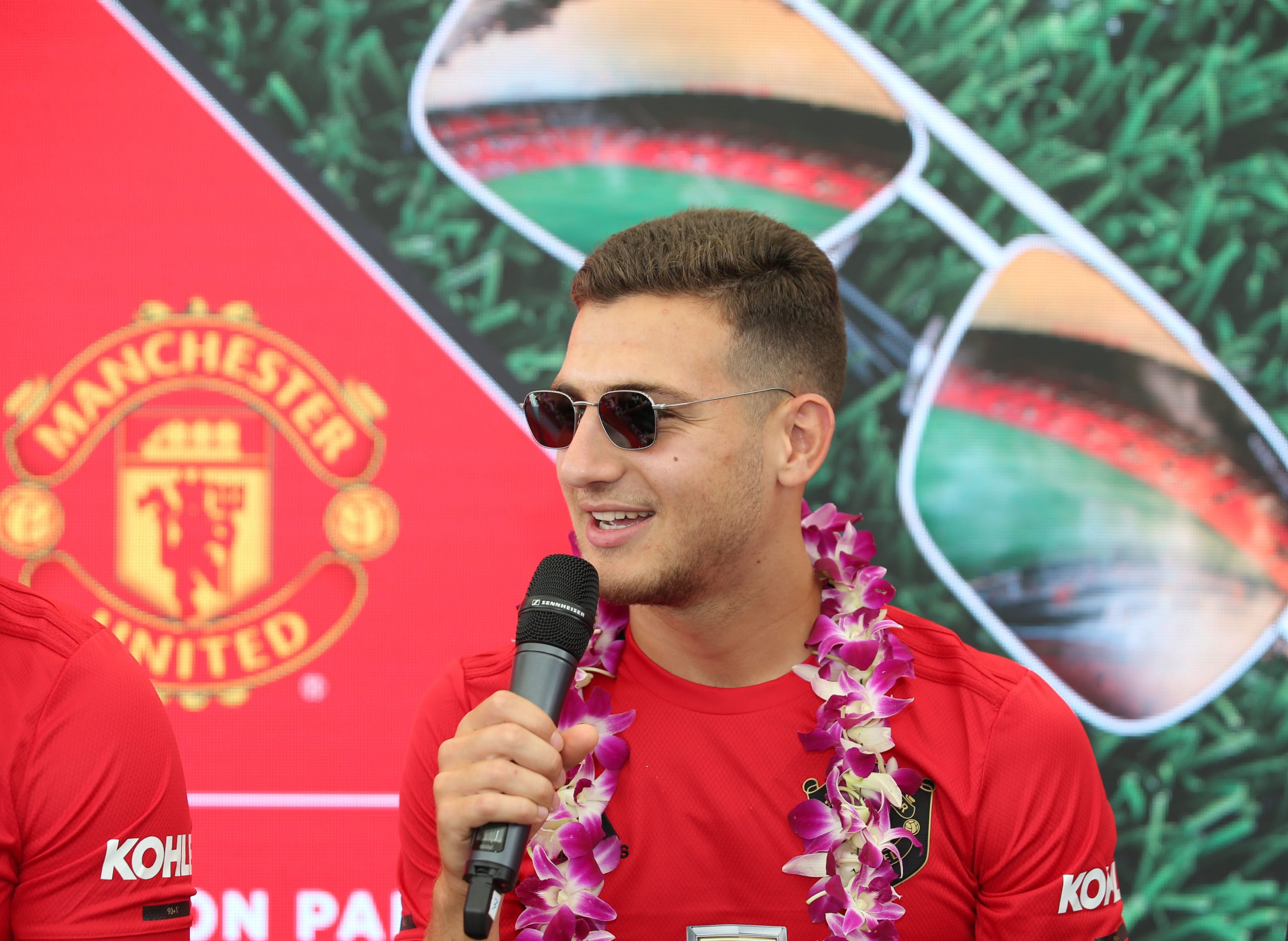 Diogo Dalot rides jet ski in the Maldives as he enjoys his holiday