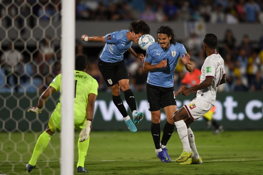 United duo Edinson Cavani and Facundo Pellistri react to big Uruguay win