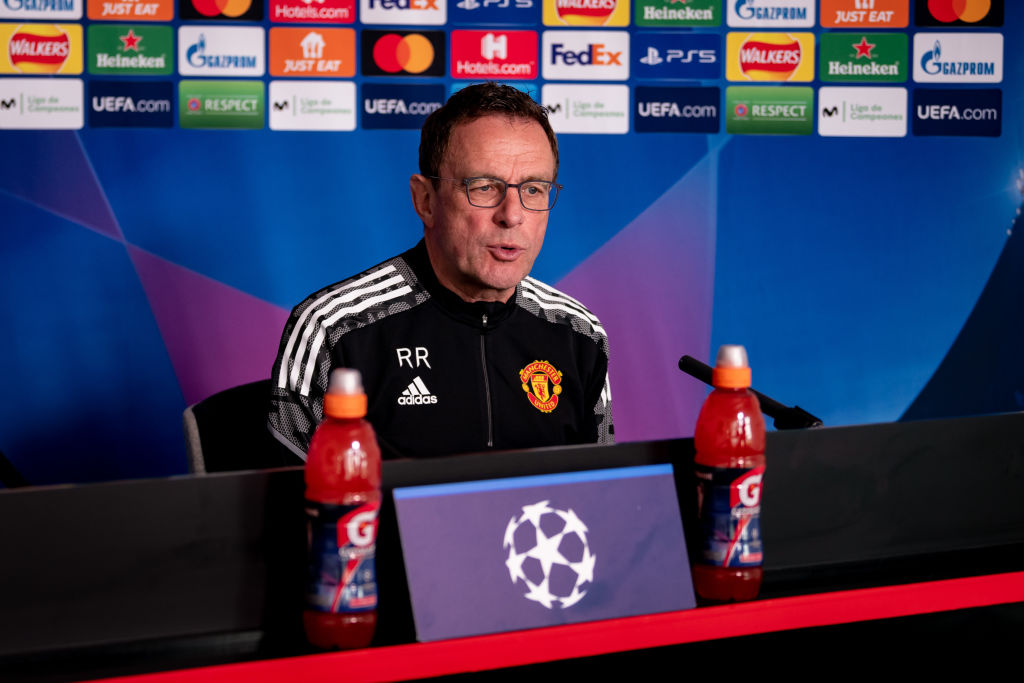 Rangnick explains his Manchester United team selection against Atletico Madrid