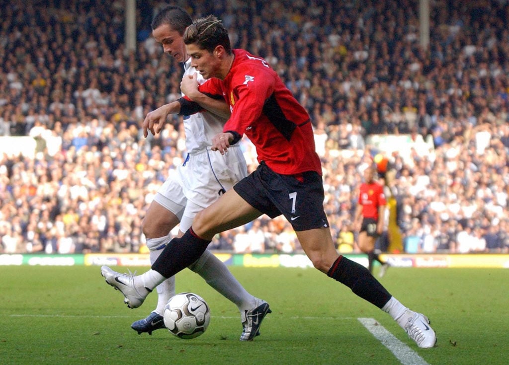 Manchester United's Christino Ronaldo (R