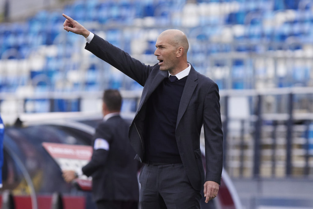 Zinedine Zidane Head coach (Real Madrid CF) gestures during