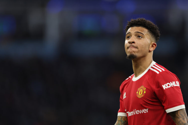 Jadon Sancho sends apology message to Manchester United fans