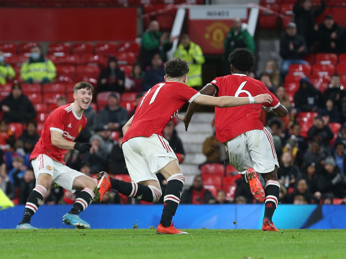 Manchester United's top scorers in the 2021/22 FA Youth Cup