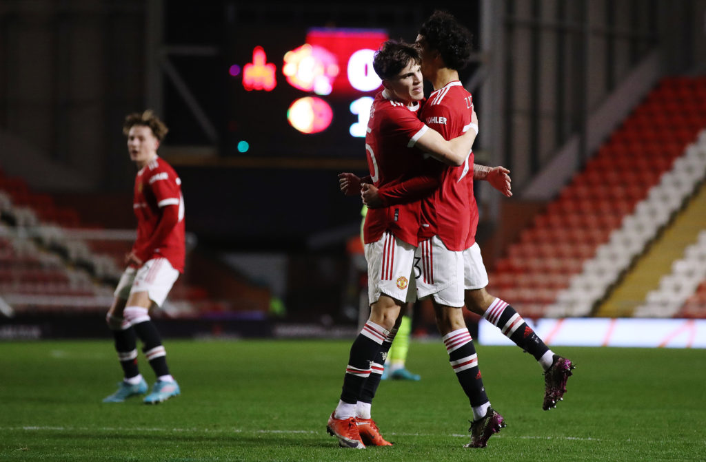 Manchester United v Borussia Dortmund: Round Of Sixteen - UEFA Youth League