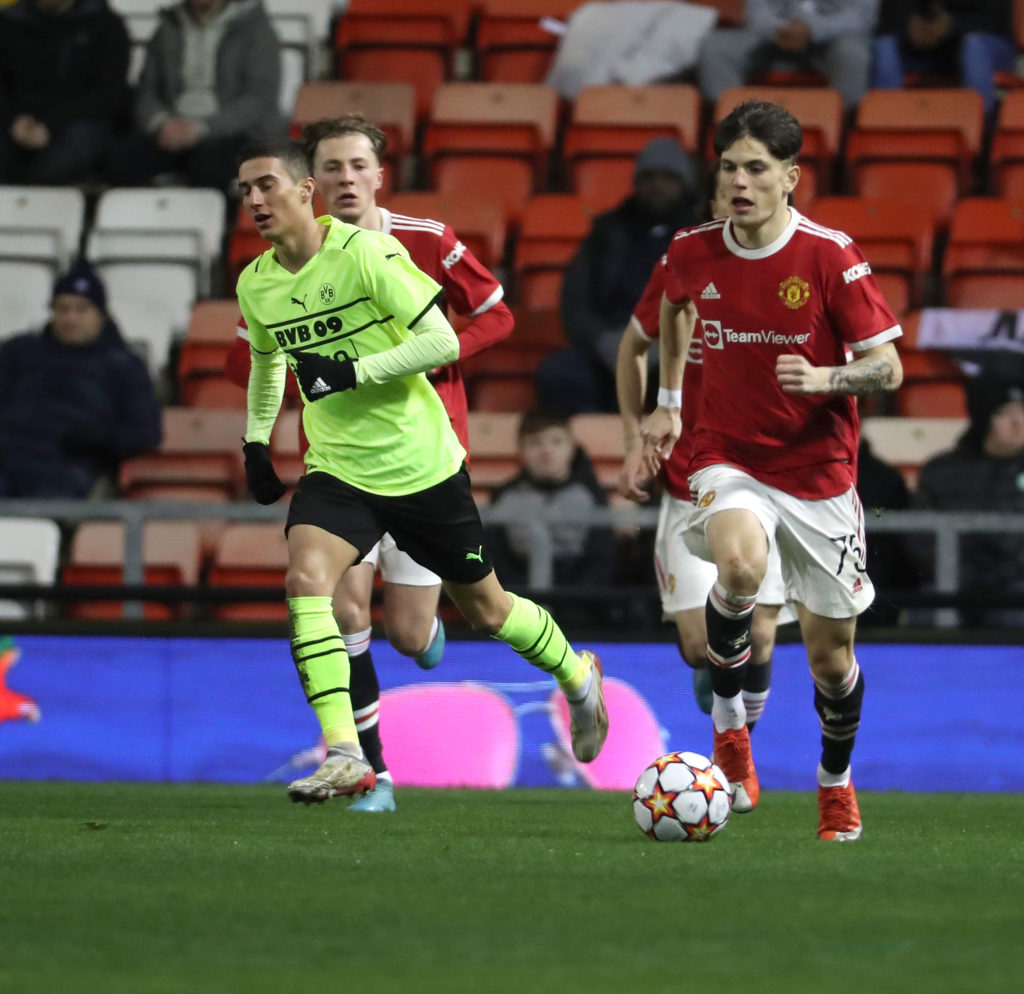 Manchester United v Borussia Dortmund: Round Of Sixteen - UEFA Youth League