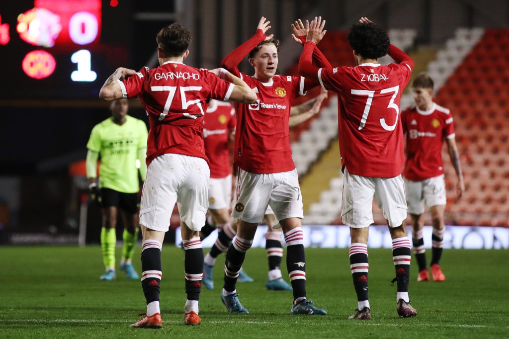 Manchester United v Borussia Dortmund: Round Of Sixteen - UEFA Youth League