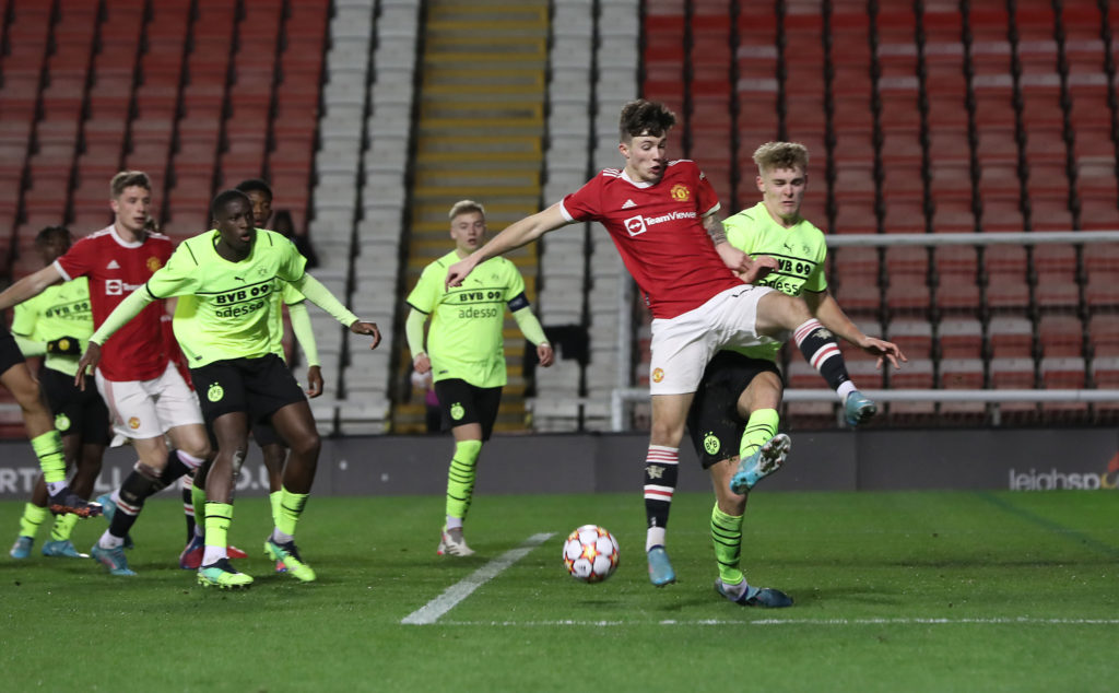 Manchester United v Borussia Dortmund: Round Of Sixteen - UEFA Youth League